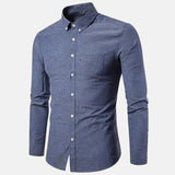 Javier | Camisa de Botón de Manga Larga