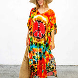 Bianka – Kaftan de verano de algodón y lino