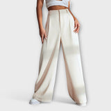 Iara | Pantalones de Cintura Alta con Piernas Anchas