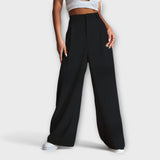 Iara | Pantalones de Cintura Alta con Piernas Anchas