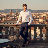 La Camisa Formal Clásica de Botones para Hombre Fano
