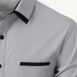 La Camisa de Hombre Gorizia con Botones y Detalles en Contraste