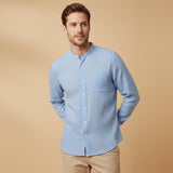 La Camisa de Lino Brighton – Camisa de Manga Larga para Hombres