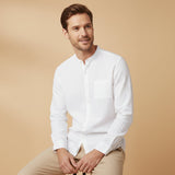 La Camisa de Lino Brighton – Camisa de Manga Larga para Hombres