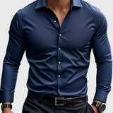 Pedro |  Elegante camisa de manga larga con botones