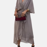 LETICIA | VESTIDO MIDI CON CINTURA DE LAZO